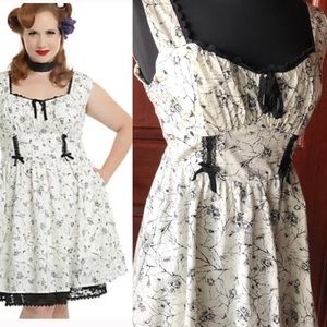 Black widow spider rose dress